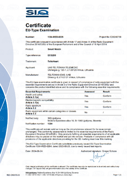 TeltoHeart CE RED certificate page 2